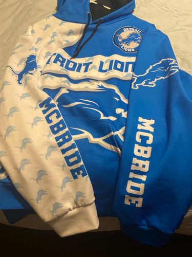 Personalized Detroit Lions 3D Hoodie photo review