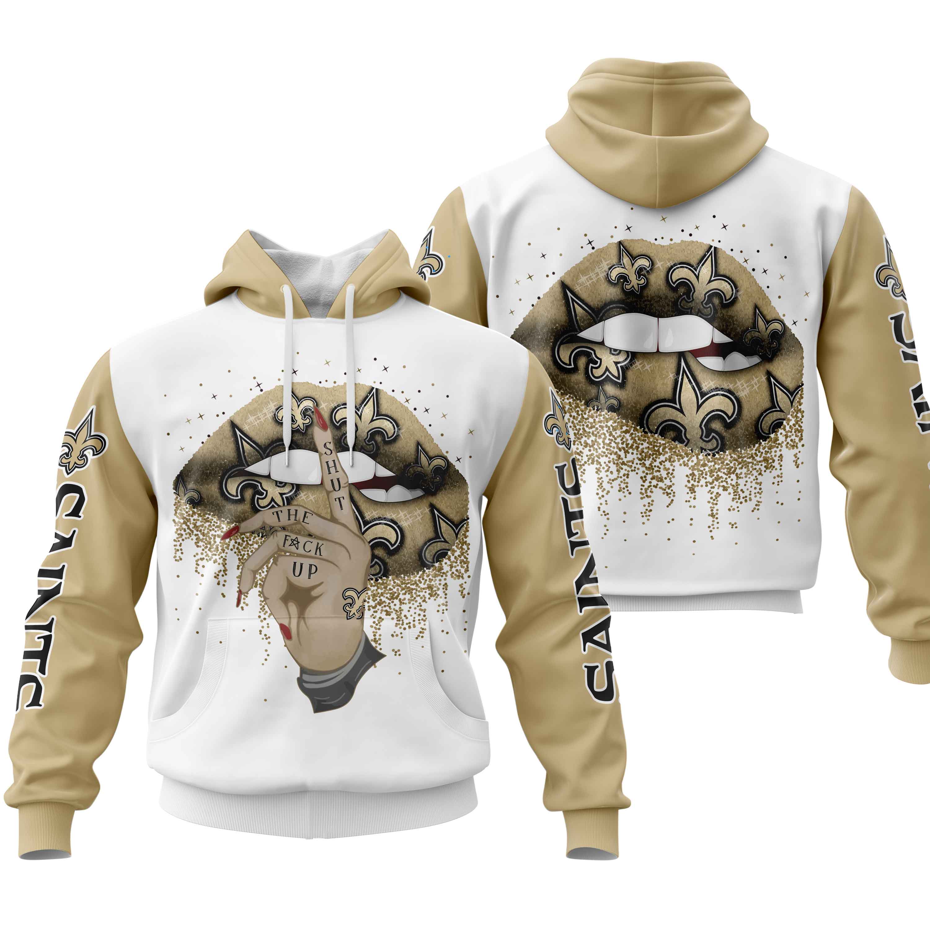 New Orleans Saints Lips Hoodie 040302